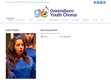 Tablet Screenshot of greensboroyouthchorus.org